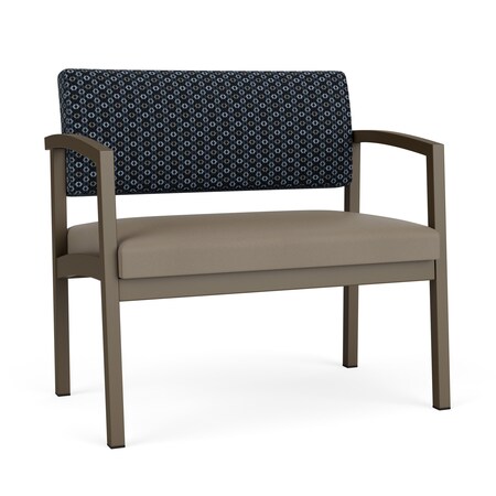 Lesro Lenox Steel Bariatric Chair Metal Frame, Bronze, RS Night Sky Back, MD Farro Seat LS1401